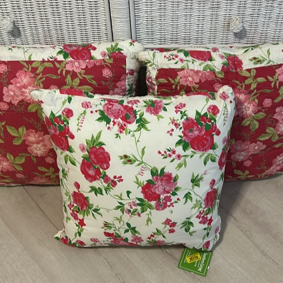 Floral Throw Pillows (3) Available by Southern Living Never Used! $30 Each $75/3 - Picture 1 of 1